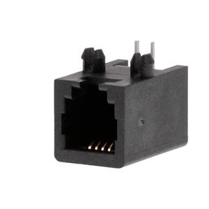 Molex 432024101 Modular Jack, Right-Angle, Low Profile, 4/4