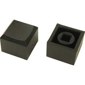 Cliff CP3433 Drukknop Zwart (l x b x h) 12.2 x 12.2 x 10 mm 1 stuk(s)