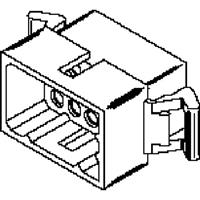 Molex 03062121 1.57mm Diameter Standard .062 Pin and Socket Plug Housing, 12 Circuits, with Pre-bent Mounting Ears, Nat