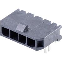 Molex 436500403 Male header, inbouw (standaard) Totaal aantal polen: 4 Rastermaat: 3 mm Inhoud: 1 stuk(s) Tray