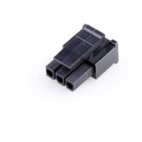 Molex 436450308 Micro-Fit 3.0 Receptacle Housing, Single Row, 3 Circuits, UL 94V-0, Low-Halogen Sinc