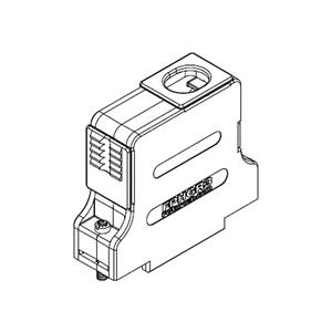 Molex 1727040115 FCT Plastic Backshell for D-Sub Connector, Shielded, Shell Size 2, Straight or 90°