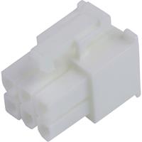 Molex 39012065 Mini-Fit Jr. Receptacle Housing, Dual Row, 6 Circuits, UL 94V-0, Natural
