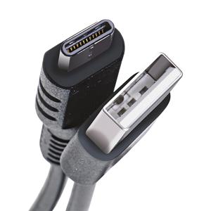Usb-kabel Type-c, 1 Meter, Zwart - Rubber - Celly