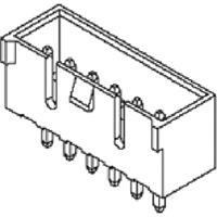 Molex 353120260 2.50mm Pitch Header, Vertical, Shrouded, with Positive Lock, 2 Circuits, PA Polyamide (Nylon) 6/6, Glass-