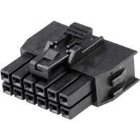 Molex Buchsengehäuse-Kabel Polzahl Gesamt 12 Rastermaß: 2.5mm 1053081212 Bag