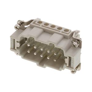Molex 936010238 GWconnect Screw Terminal Insert, Male, 10-Pole, 16A, with Wire Protection, Silver (Ag) Plated Contacts, S