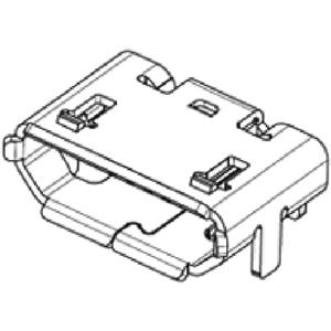 Molex Micro USB Buchse MOL Micro Solutions Rechtwinklig 1050171001 Inhalt