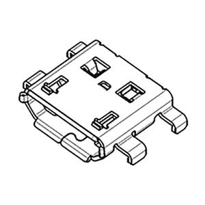 Molex Micro USB Bus 47642-0001  1 stuk(s)