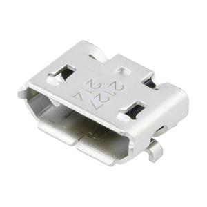 Molex 1050170001 2000 pcs Micro-USB B Receptacle, Bottom Mount, Surface Mount, with Solder Tabs, Lead-Free