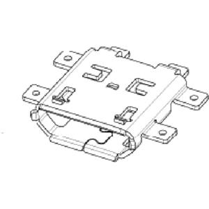 Molex Micro USB Bus 47491-0001  1 stuk(s)