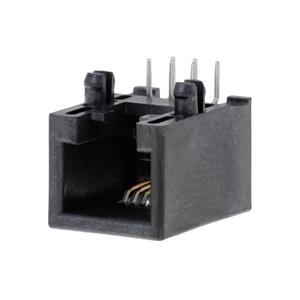 Molex 955012661 Modular Jack, Right-Angle, Through Hole, 6/6,Low Profile, Tray