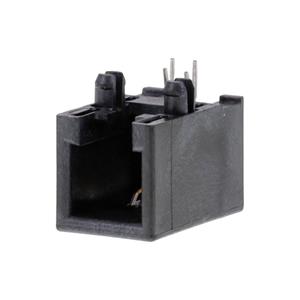 Molex 955012441 Modular Jack, Right-Angle, Through Hole , 4/4,Low Profile, Tray