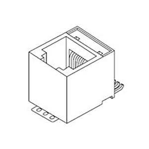 Molex MOL DataCom & Specialty Cat 3 Mod Jack/Plug 855135014 Buchse Schwarz