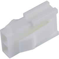 Molex 39012026 Mini-Fit Jr. Plug Housing, Dual Row, 2 Circuits, UL 94V-0, with Panel Mounting Ears, Natural