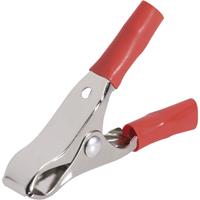 TRU COMPONENTS Krokodillenklem Rood Klembereik (max.): 26.8 mm Lengte: 100 mm 50 stuk(s)