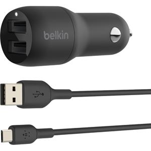 Belkin Dual USB Autolader 24W + kabel