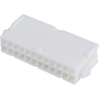 Molex 39012246 Mini-Fit Jr. Plug Housing, Dual Row, 24 Circuits, UL 94V-0, with Panel Mounting Ears,