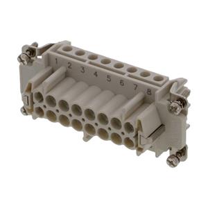 Molex 936010263 GWconnect Screw Terminal Insert, Female, 16-Pole, 16A, Numbered 1-16, with Wire Protection, Silver (Ag) P