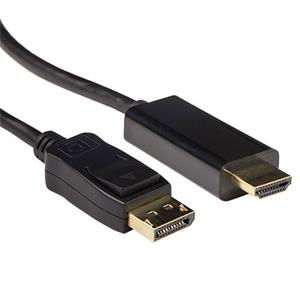 ACT Verloopkabel DisplayPort male 3m.