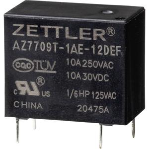 zettlerelectronics Zettler Electronics AZ7709T-1AE-12DEF Powerrelais 12 V/DC 10A