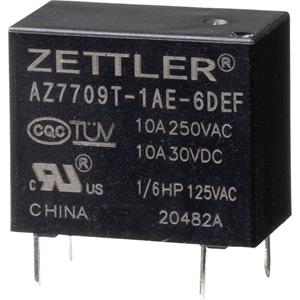 zettlerelectronics Zettler Electronics AZ7709T-1AE-6DEF Powerrelais 6 V/DC 10A