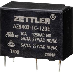 zettlerelectronics Zettler Electronics AZ9403-1C-12DE Powerrelais 12 V/DC 5A