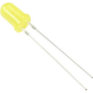 TRU COMPONENTS Bedrade LED Geel Rond 100 mcd 60 ° 20 mA