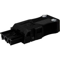 Adels-Contact 12589 Netz-Steckverbinder Buchse, gerade Gesamtpolzahl: 3 + PE 16A Schwarz 200St.