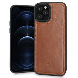 NorthLife Mastreit Lederen backcover hoes - iPhone 12 Pro Max - Cognac