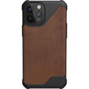 Urban Armor Gear UAG - Metropolis backcover hoes - iPhone 12 Pro Max - Bruin + Lunso Tempered Glass