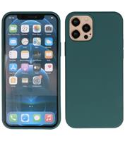Lunso Softcase hoes - iPhone 12 / iPhone 12 Pro - Army Groen