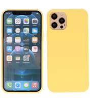 Lunso Softcase hoes - iPhone 12 / iPhone 12 Pro - Geel