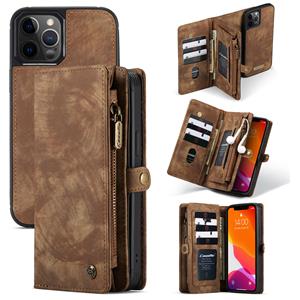 Caseme vintage 2 in 1 portemonnee hoes - iPhone 12 / iPhone 12 Pro - Bruin