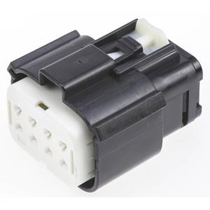 Molex 194180001 MX150L 8 Circuit Receptacle for 18-22 AWG Wire, with CPA, Black