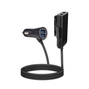 Praxis Celly autolader 4 USB-poorten 1,6m