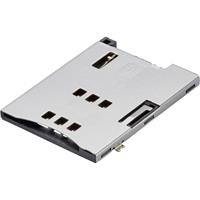 Molex 47553-2001 SIM-kaartsleuf Totaal aantal polen: 6 Rastermaat: 2.54 mm Inhoud: 1 stuk(s) Tape on Mini reel