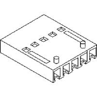 Molex 901230104 Female behuizing (kabel) Totaal aantal polen: 4 Rastermaat: 2.54 mm Inhoud: 1 stuk(s) Bag