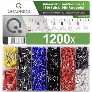 Quadrios 2011C405 Adereindhuls assortiment Deels geïsoleerd Meerdere kleuren 1200 stuk(s)