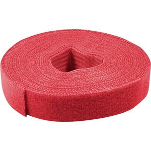 Value 25.99.5253 Klittenband Om te bundelen Lusdeel, Haak- en lusdeel, Haakdeel (l x b) 25 m x 10 mm Rood 25 m