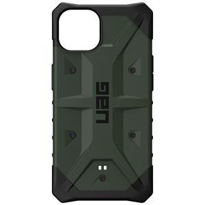 Urban Armor Gear UAG - Pathfinder backcover hoes - iPhone 13 - Groen + Lunso Tempered Glass