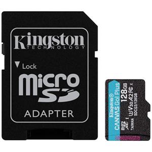 Kingston Canvas Go Plus microSD Card 10 UHS-III - 128GB - inclusief SD adapter