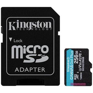 Kingston Canvas Go Plus microSD Card 10 UHS-III - 256GB - inclusief SD adapter