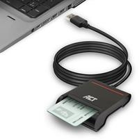 ACT Externe USB 2.0 Smartcard eID Kaartlezer, zwart