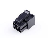 Molex 430250600 Micro-Fit 3.0 Receptacle Housing, Dual Row, 6 Circuits, UL 94V-0, Low-Halogen, Black