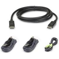Aten 2L-7D02UDPX4 toetsenbord-video-muis (kvm) kabel 1,8 m Zwart