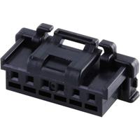 Molex 5051510600 DuraClik TPA Wire-to-Board Receptacle Housing, 6 Circuits, Black
