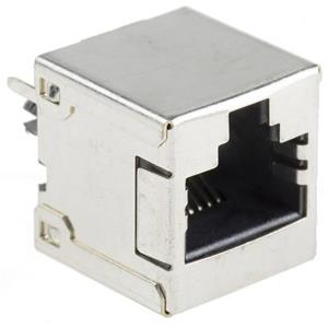 Molex 855085001 Modular Jack, Cat5e, Vertical,Top Entry, Through Hole, 8/8, Shielded, Tray