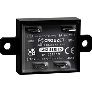 Crouzet Halfgeleiderrelais 84132210N SSR GNF Laadstroom (max.): 8 A Schakelspanning (max.): 280 V/AC Speciale nuldoorgang 1 stuk(s)