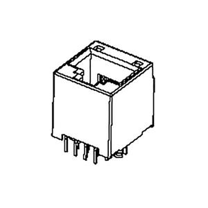 Molex 955032884 Modular Jack, Vertical, Top Entry, Through Hole, 8/8, No Key Version, Short, Tray